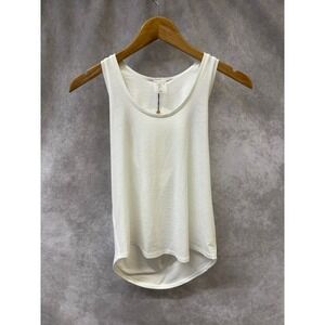 CALIA Twist Back Tank Top Women's XS Pure White Moisture Wicking Yoga Workout